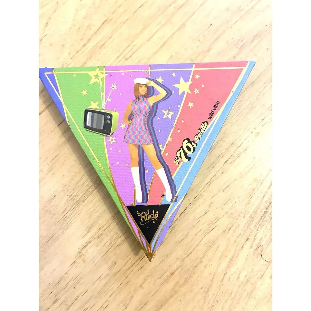 Rude Cosmetics The 70's Palette Wild Vibe eyeshadow palette Retro Colorful Disco